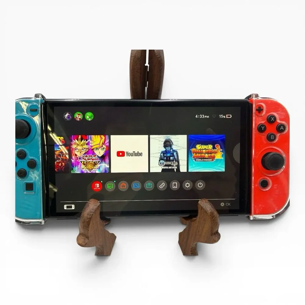 Nintendo - Switch OLED Handheld Console - 64GB Model:HEG-001 128GB Card, Charger